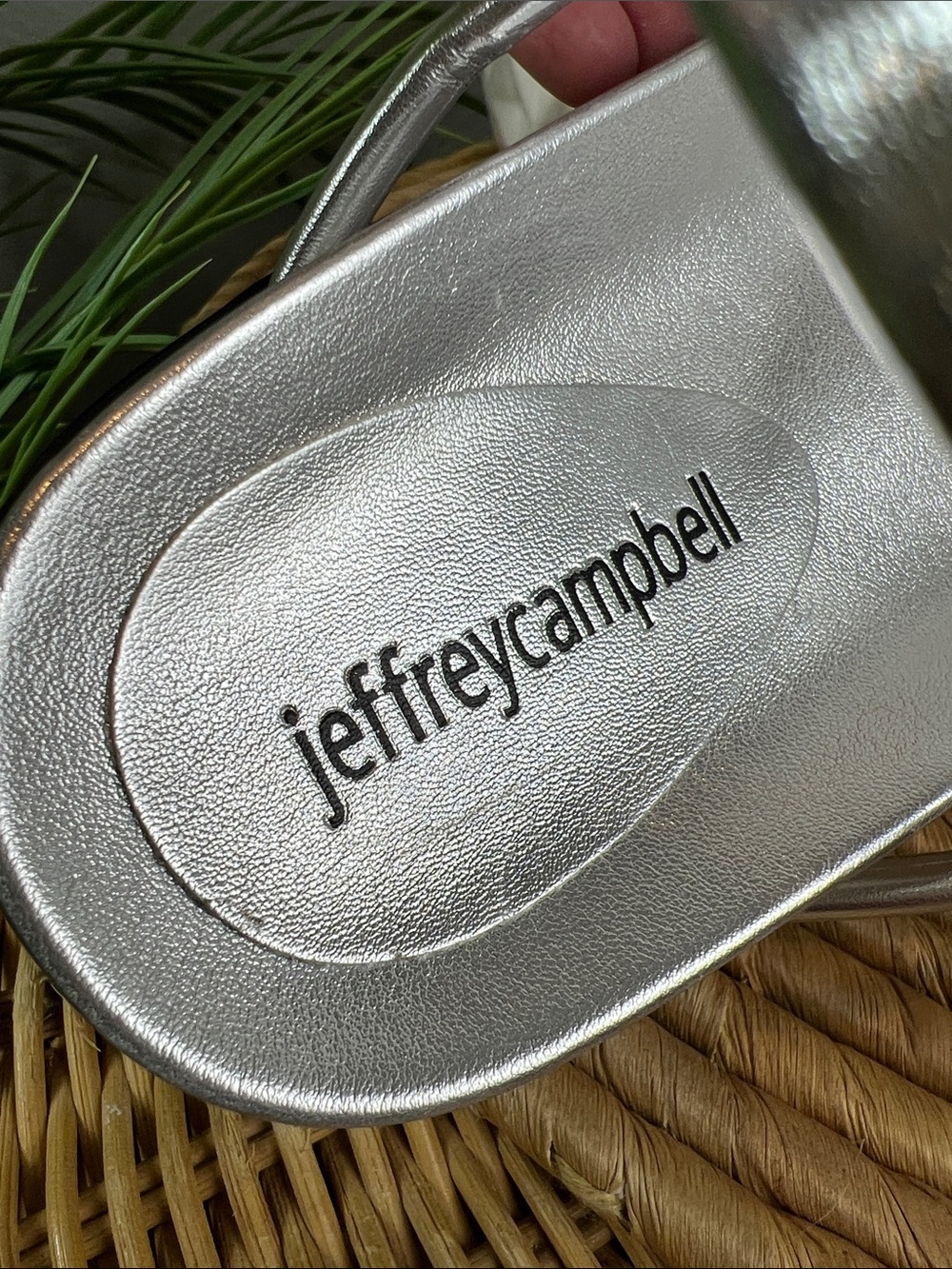Jeffrey Campbell Metallic Silver Strappy Slingback Sandals - Picture 7 of 7
